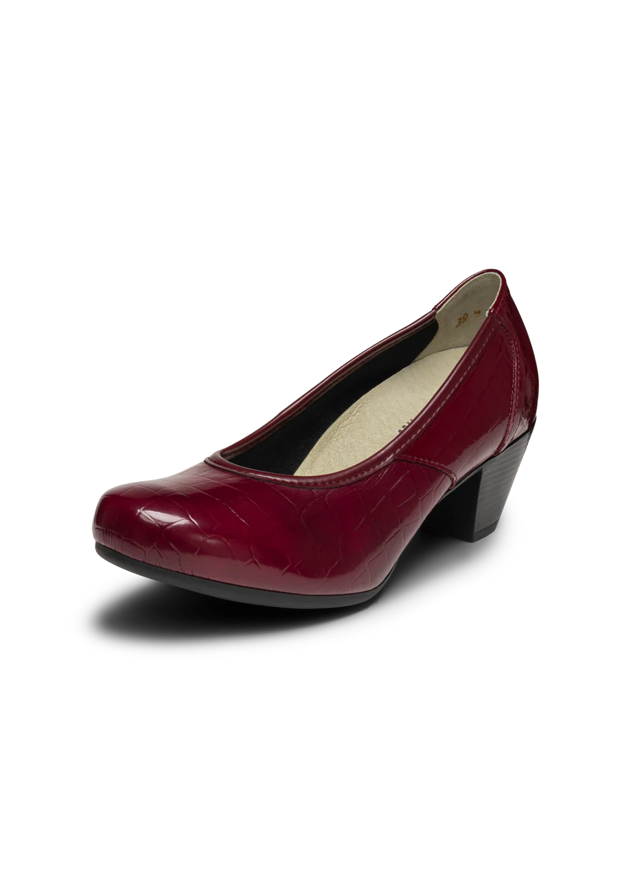 bequemer Pumps Leder/Stretch - Image 3