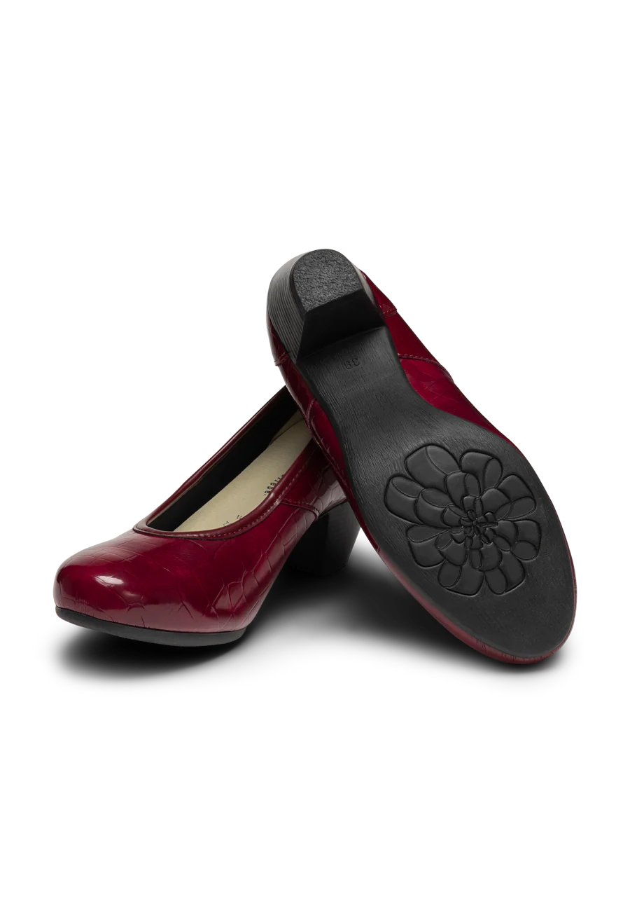 bequemer Pumps Leder/Stretch - Image 4