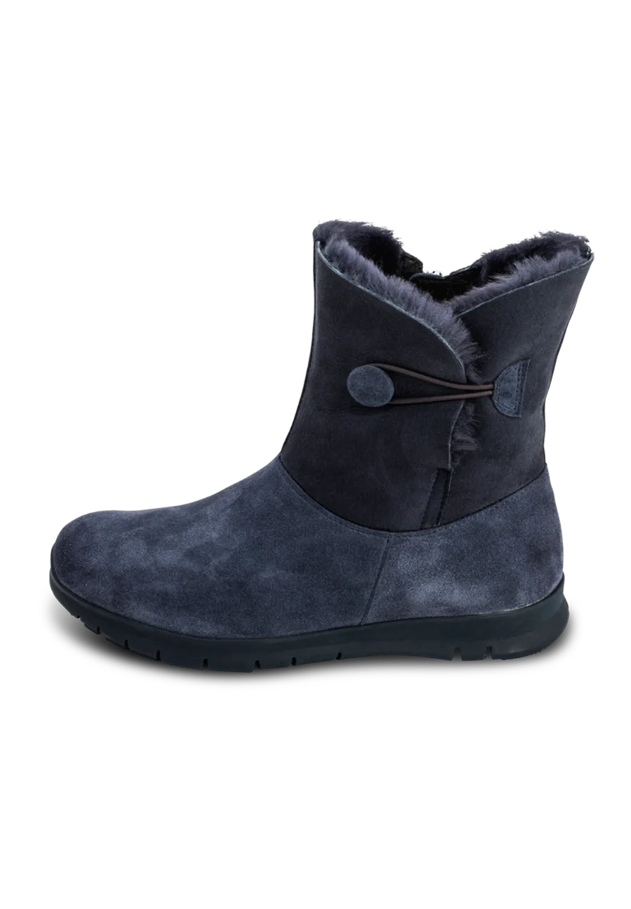 flauschig-wärmender Lammfellstiefel Veloursleder - Image 17