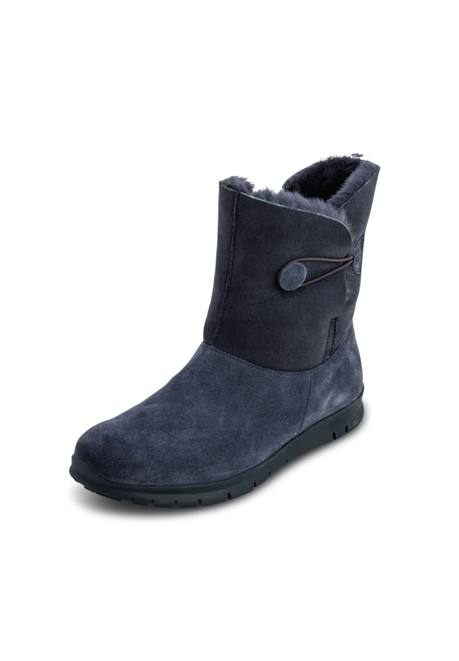 flauschig-wärmender Lammfellstiefel Veloursleder - Image 19