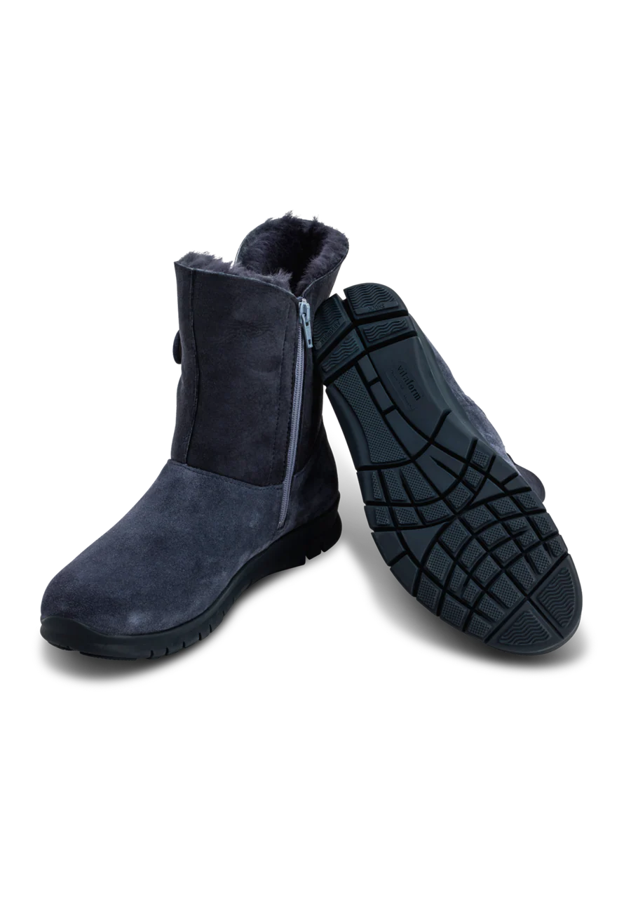 flauschig-wärmender Lammfellstiefel Veloursleder - Image 20