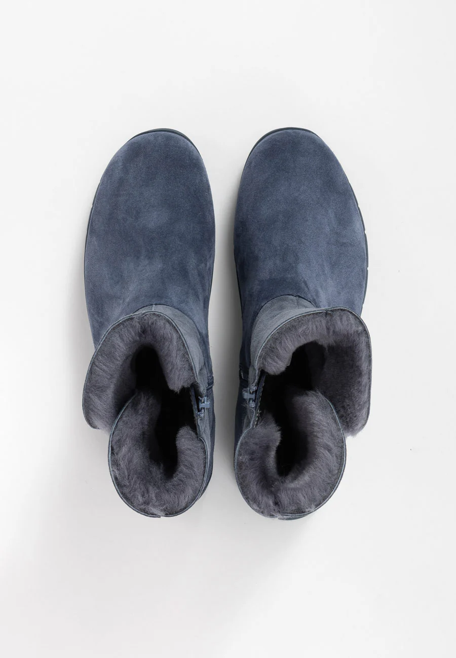 flauschig-wärmender Lammfellstiefel Veloursleder - Image 22