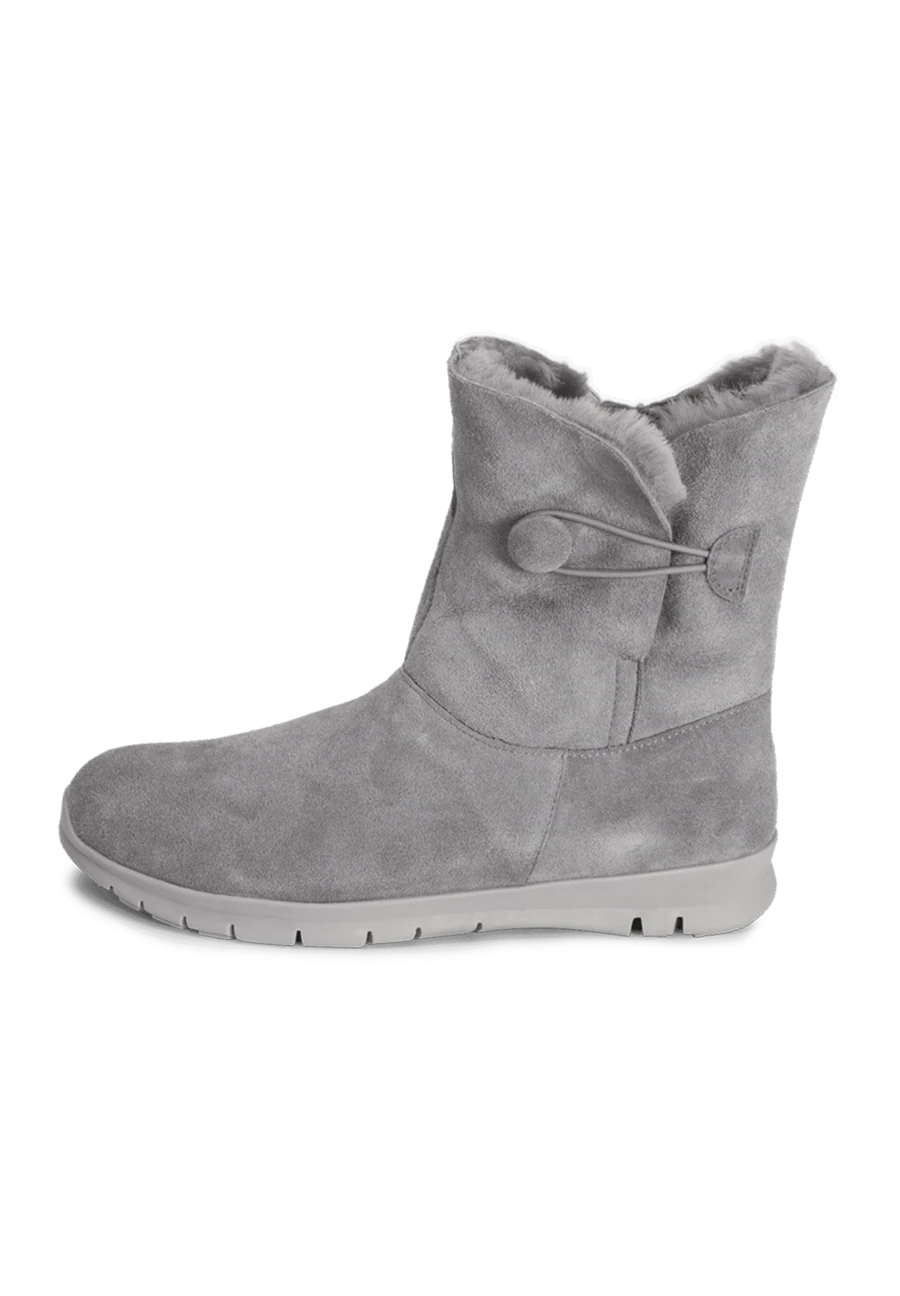 flauschig-wärmender Lammfellstiefel Veloursleder - Image 24