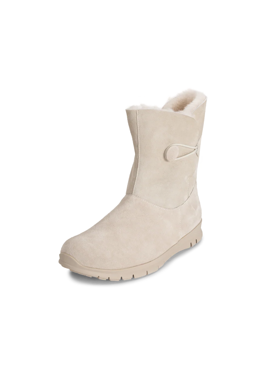 flauschig-wärmender Lammfellstiefel Veloursleder - Image 3