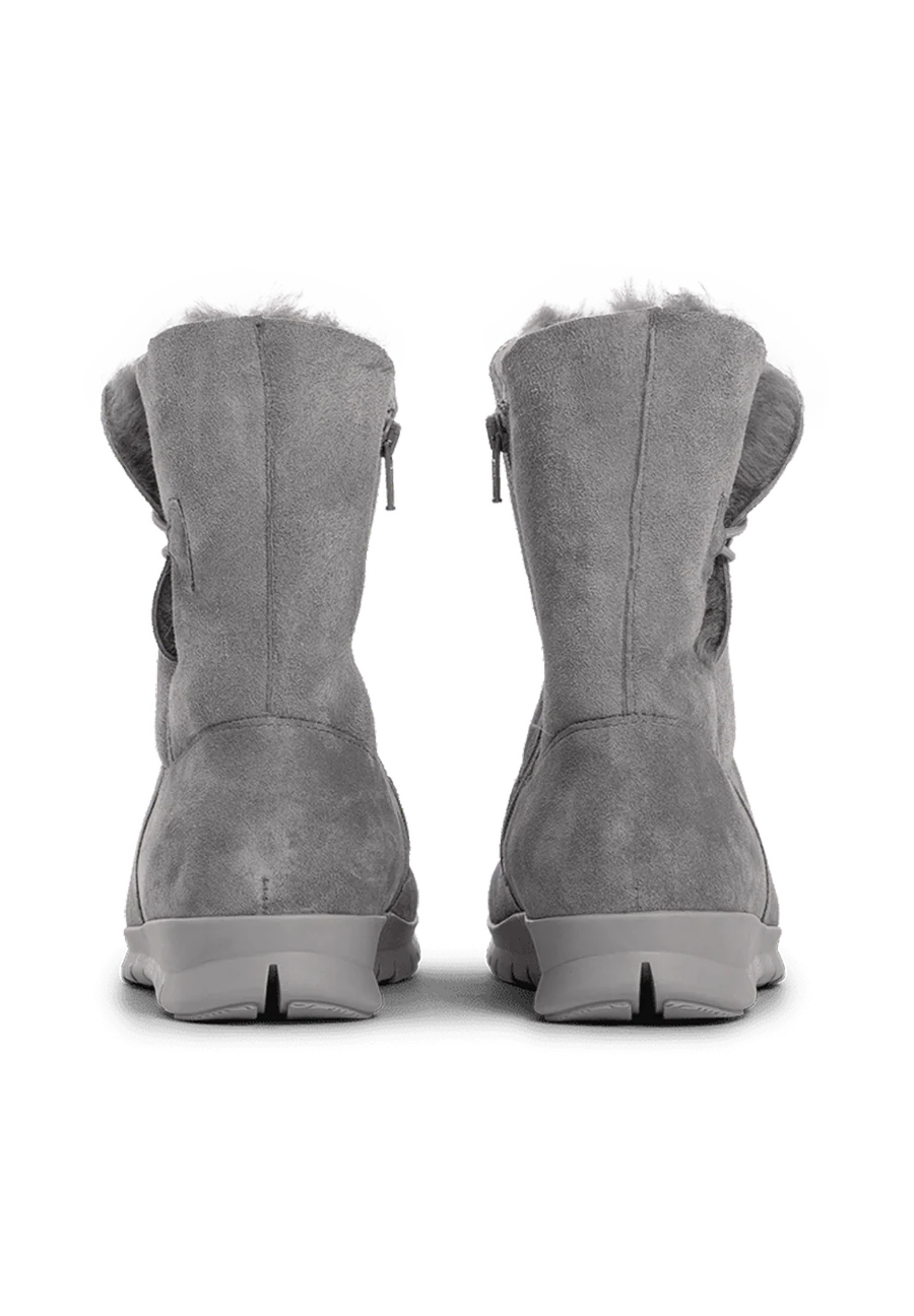 flauschig-wärmender Lammfellstiefel Veloursleder - Image 30
