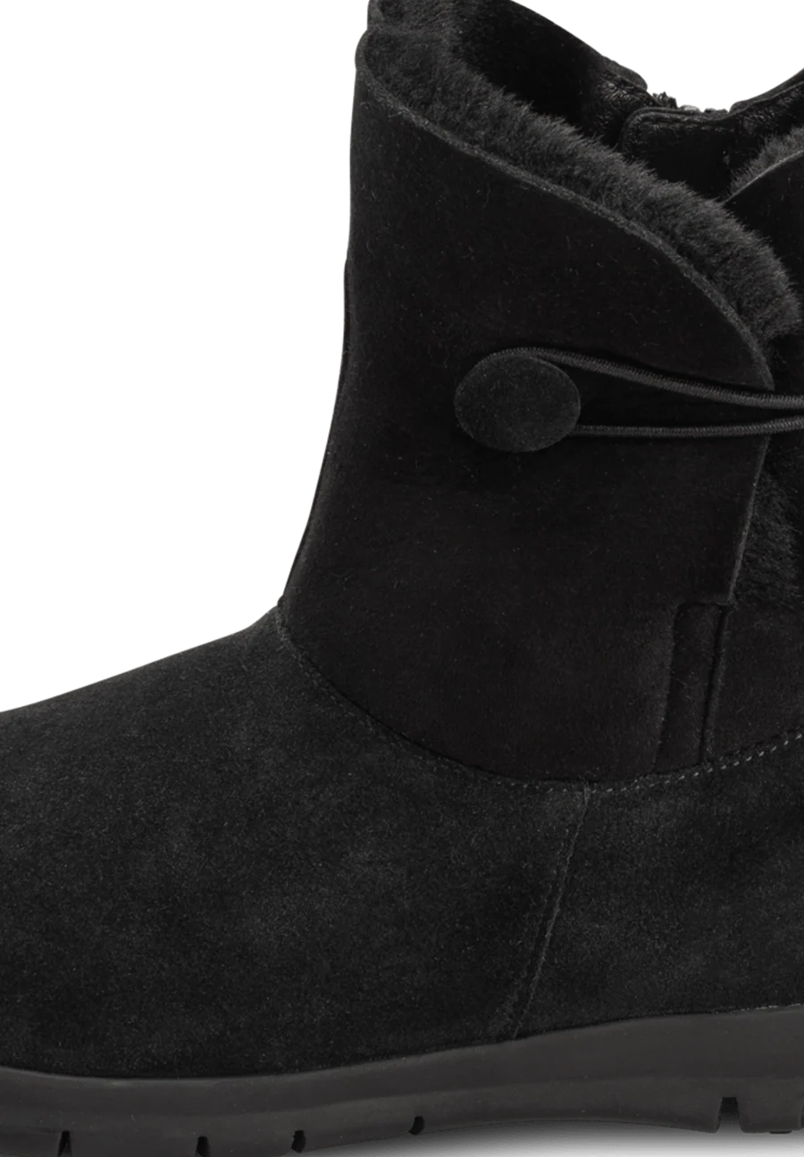 flauschig-wärmender Lammfellstiefel Veloursleder - Image 43