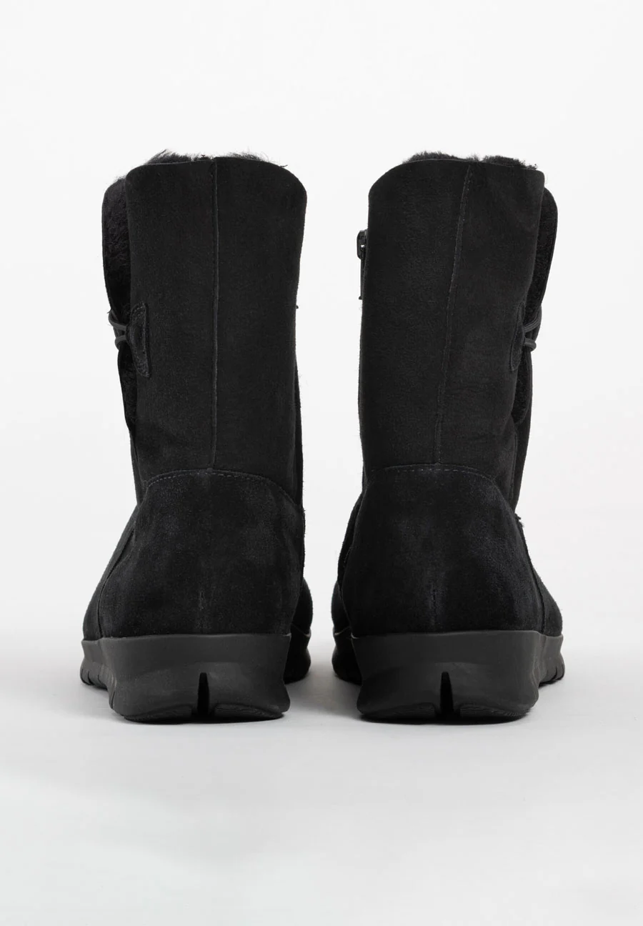 flauschig-wärmender Lammfellstiefel Veloursleder - Image 45