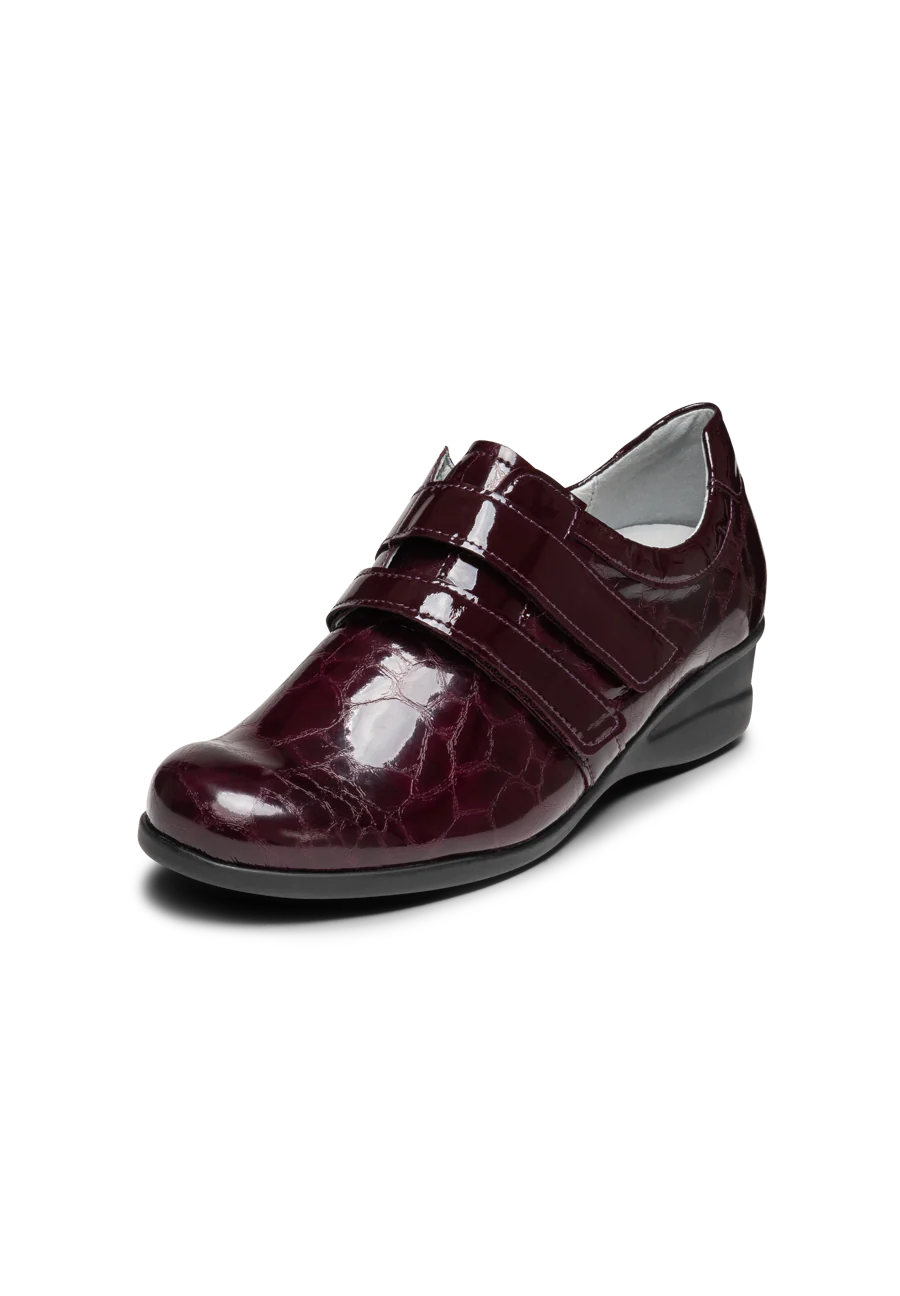 glänzender Halbschuh Leder/Stretch - Image 3