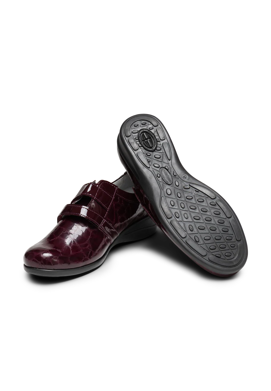 glänzender Halbschuh Leder/Stretch - Image 4