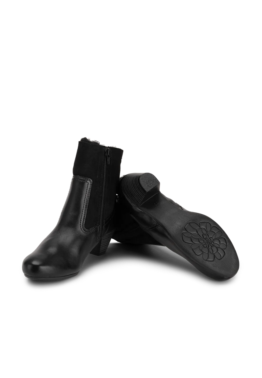 hübsche-wärmende Stiefelette Lammfell - Image 11