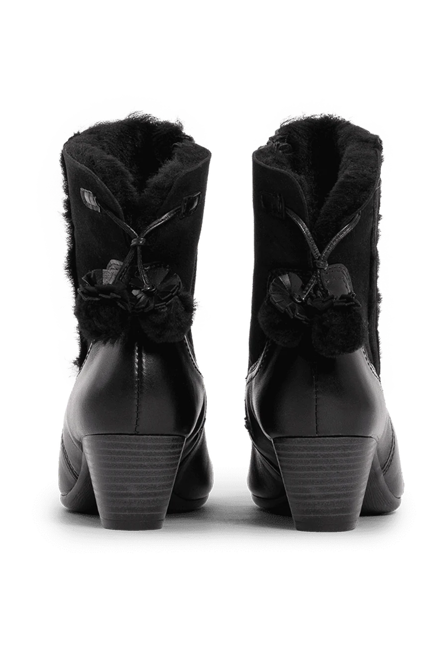 hübsche-wärmende Stiefelette Lammfell - Image 14
