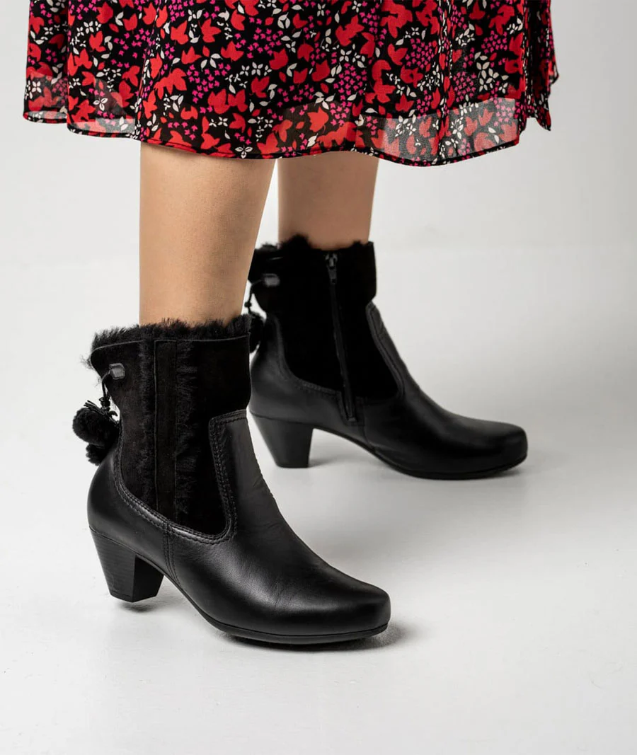 hübsche-wärmende Stiefelette Lammfell - Image 15