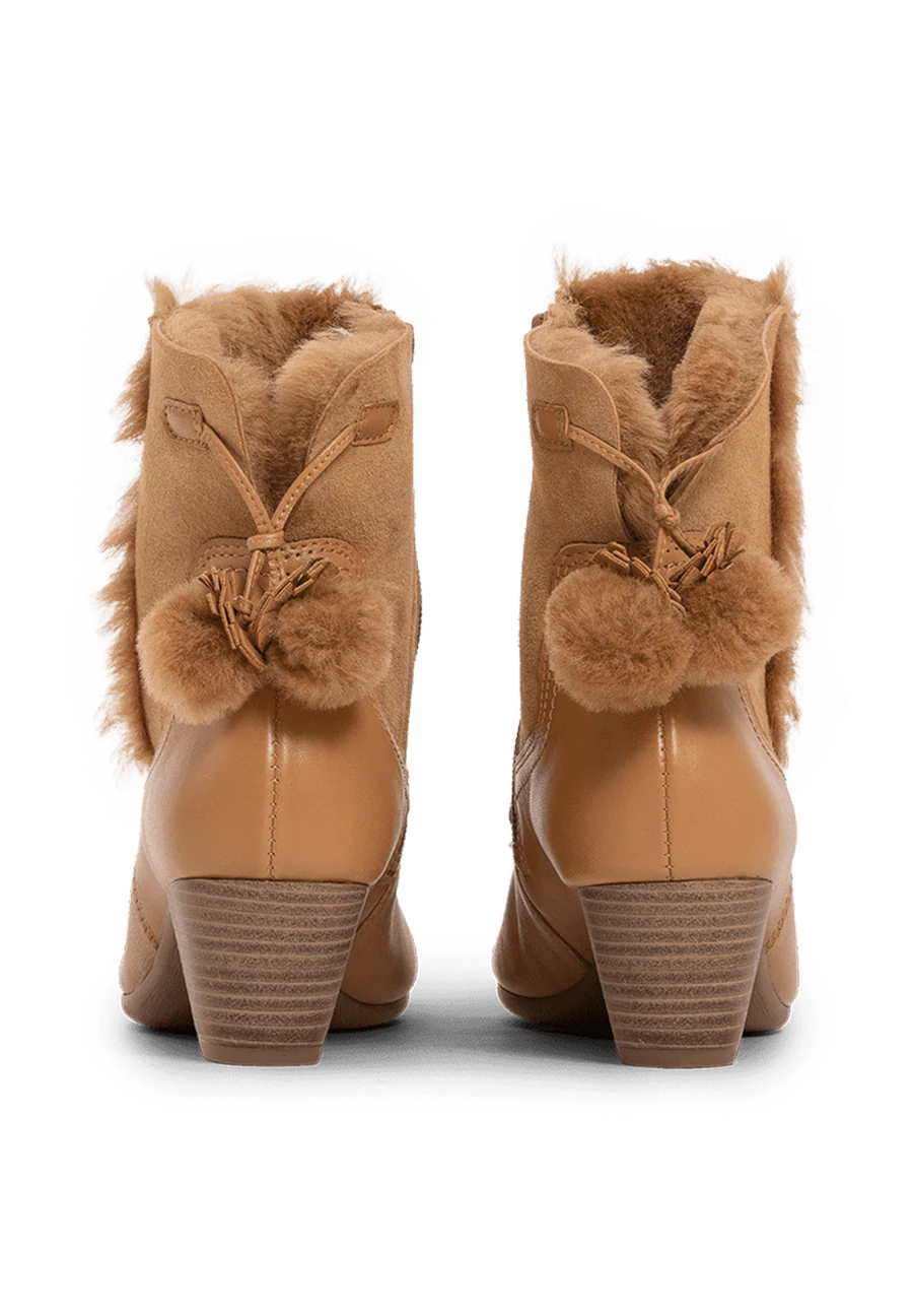 hübsche-wärmende Stiefelette Lammfell - Image 7