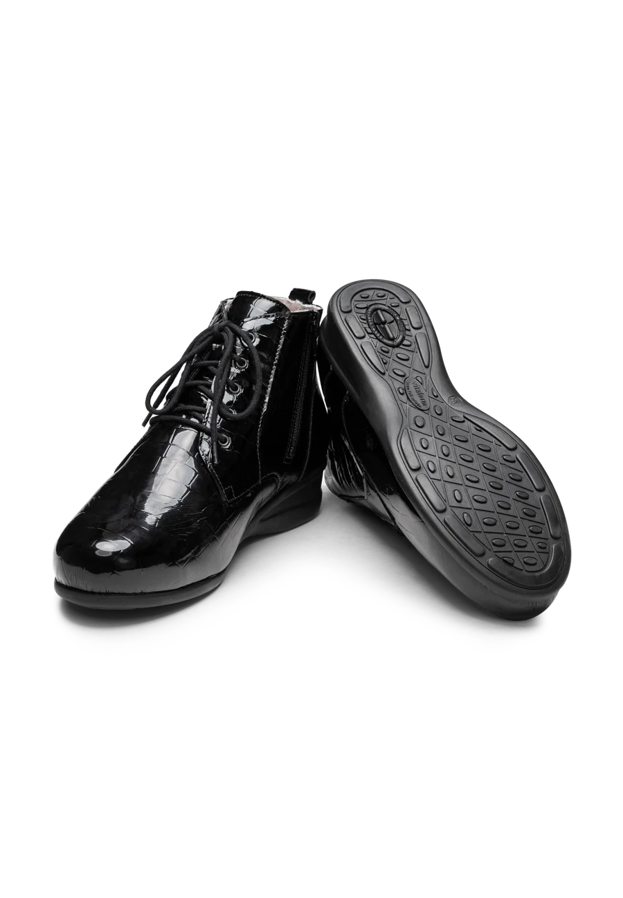kroko Stiefelette Leder/Stretch - Image 3