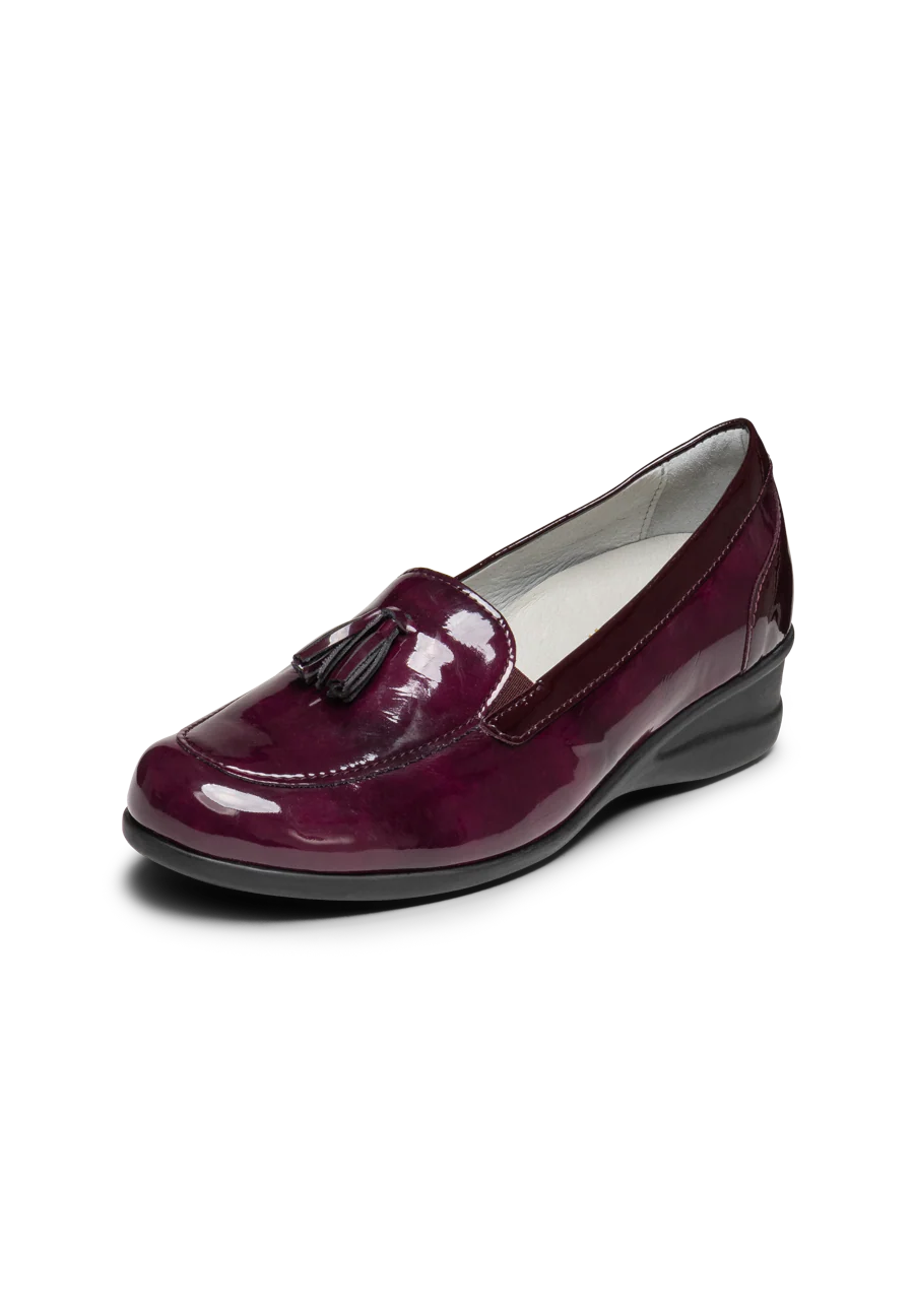 modischer Slipper Leder/Stretch - Image 3