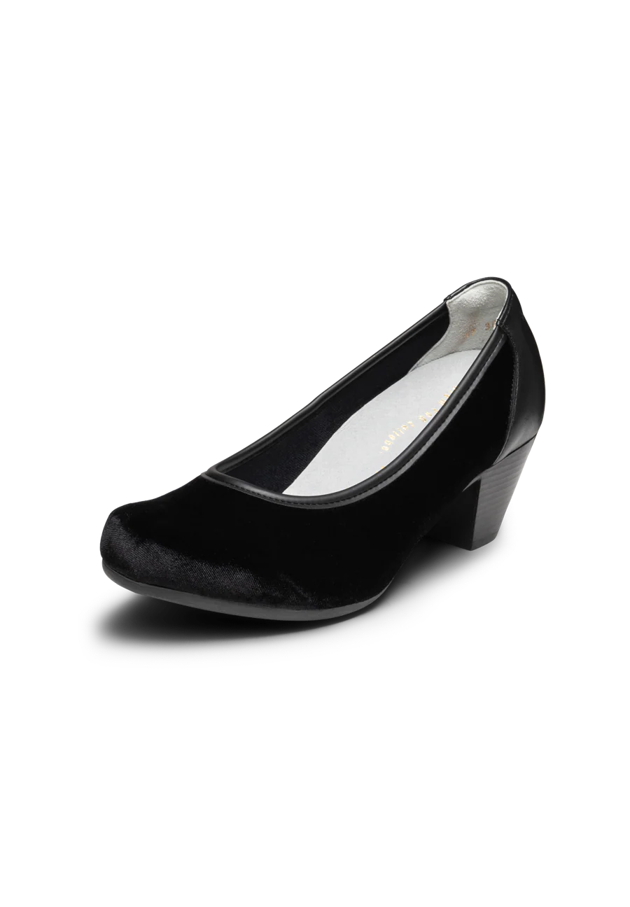 samtiger Pumps Leder/Stretch - Image 3