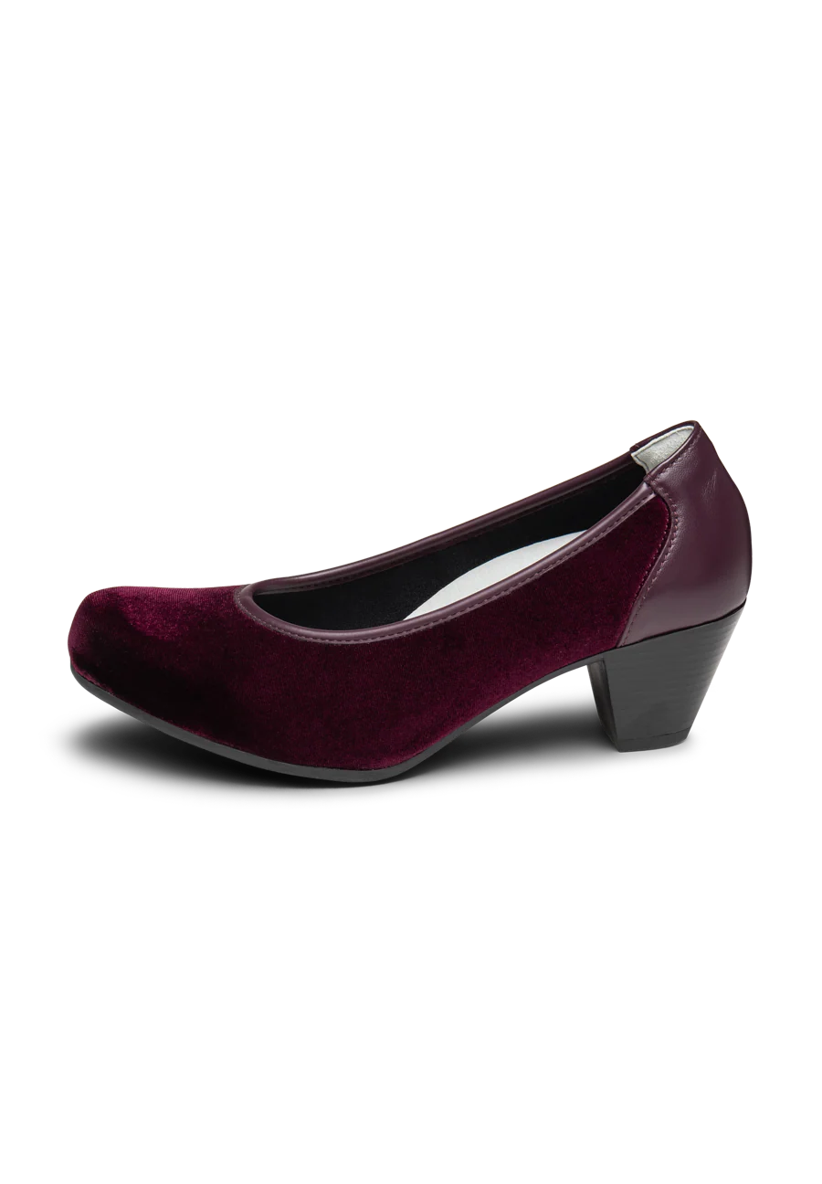 samtiger Pumps Leder/Stretch - Image 5
