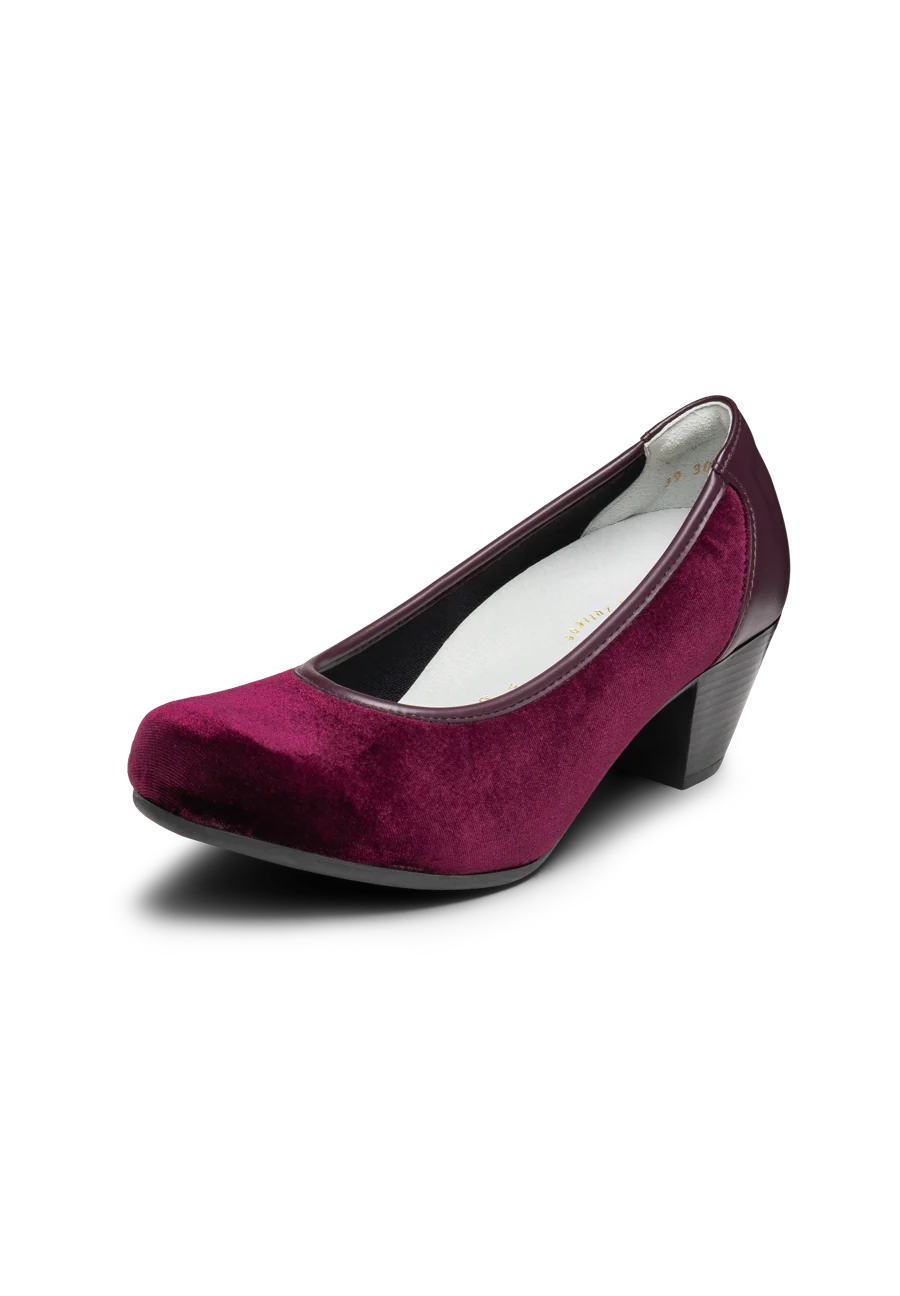 samtiger Pumps Leder/Stretch - Image 7