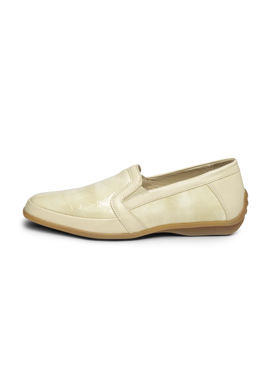 stilsicherer Slipper Leder/Stretch