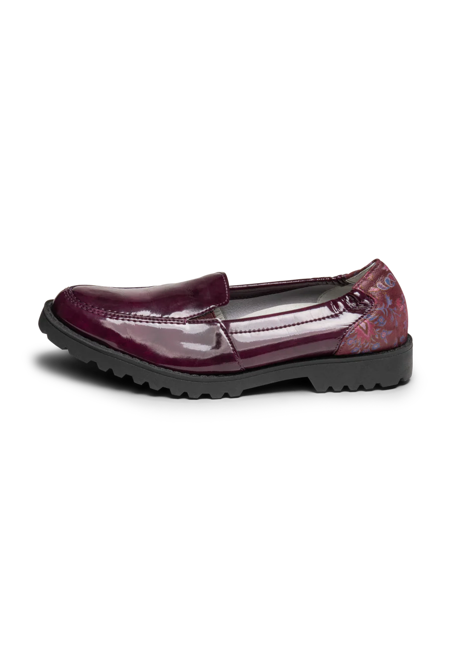 stilvoller Mokassin Leder/Stretch
