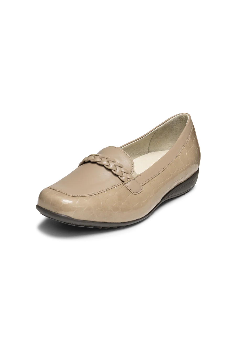 stilvoller Slipper Leder/Stretch - Image 3