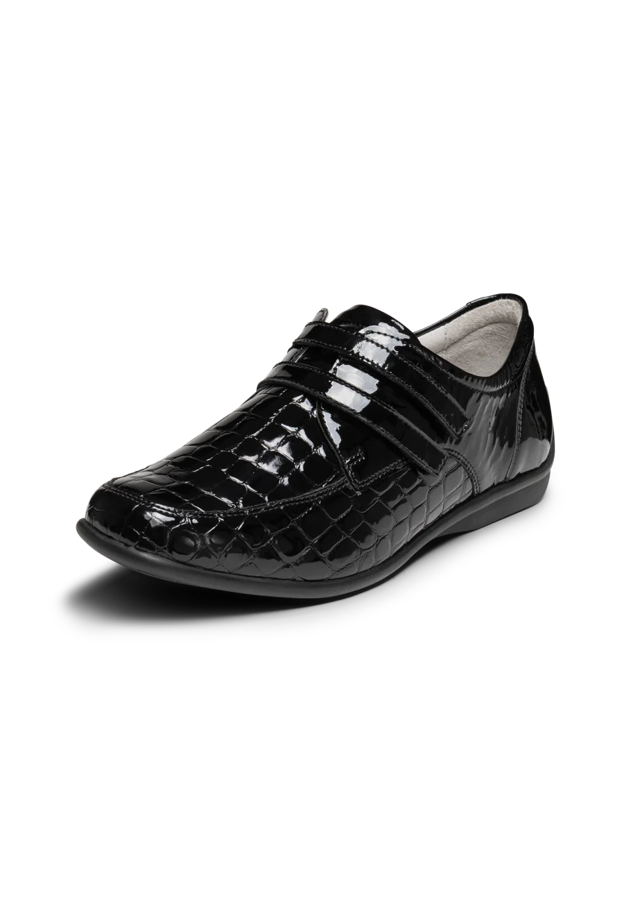 stimmiger Halbschuh Leder/Stretch - Image 3