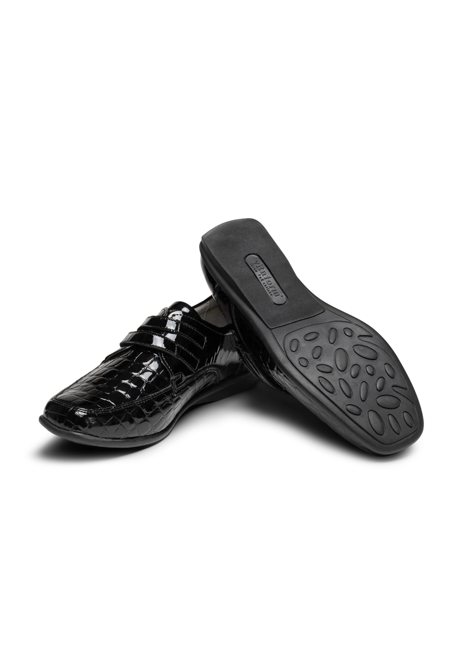 stimmiger Halbschuh Leder/Stretch - Image 4